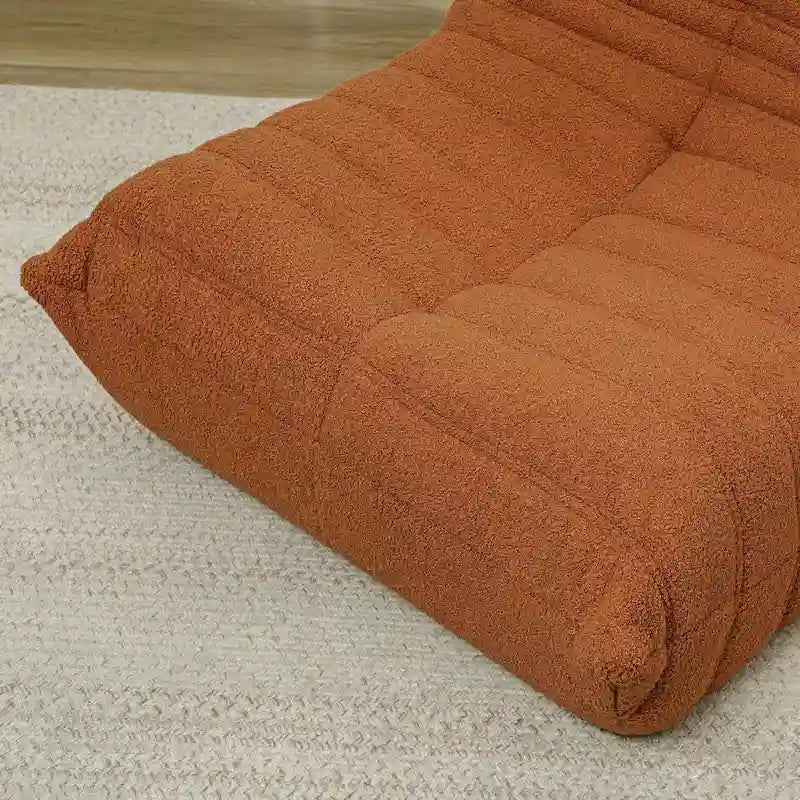 Bean Bag Chair with Teddy Fleece and High-Density Foam