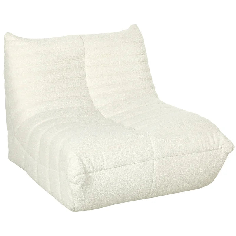 Bean Bag Chair with Teddy Fleece and High-Density Foam