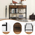 Console Entryway Sofa Table with 2 Drawers for Entrance Living