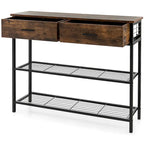Console Entryway Sofa Table with 2 Drawers for Entrance Living
