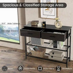 Console Entryway Sofa Table with 2 Drawers for Entrance Living