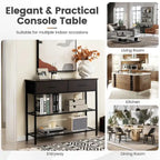 Console Entryway Sofa Table with 2 Drawers for Entrance Living