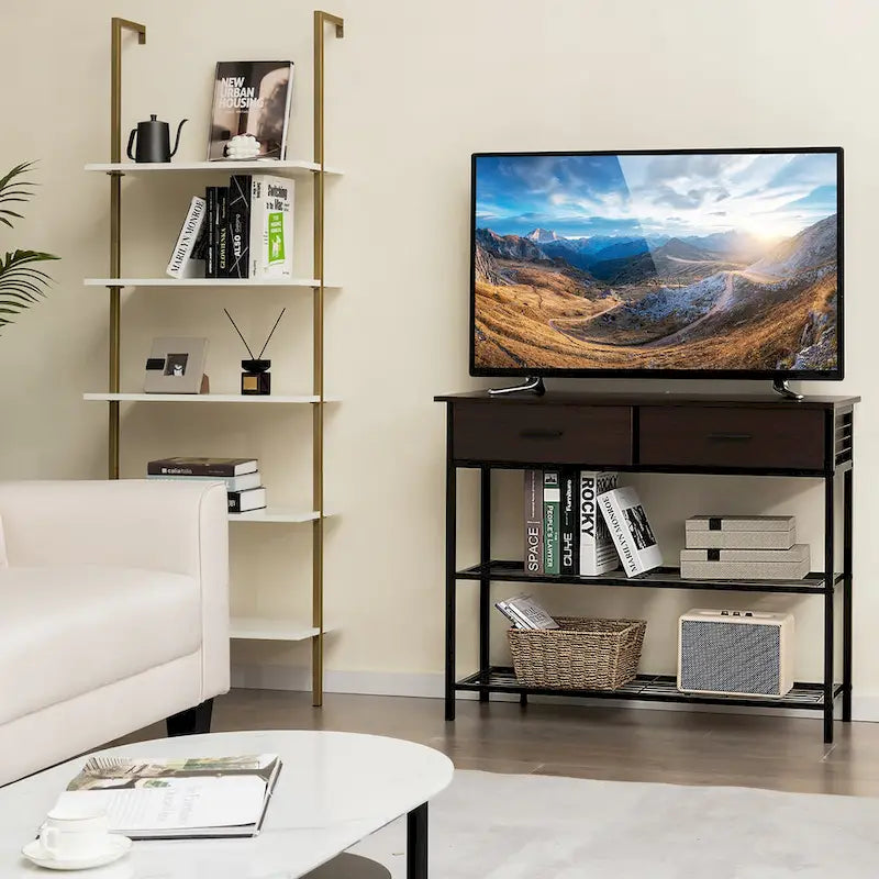 Console Entryway Sofa Table with 2 Drawers for Entrance Living