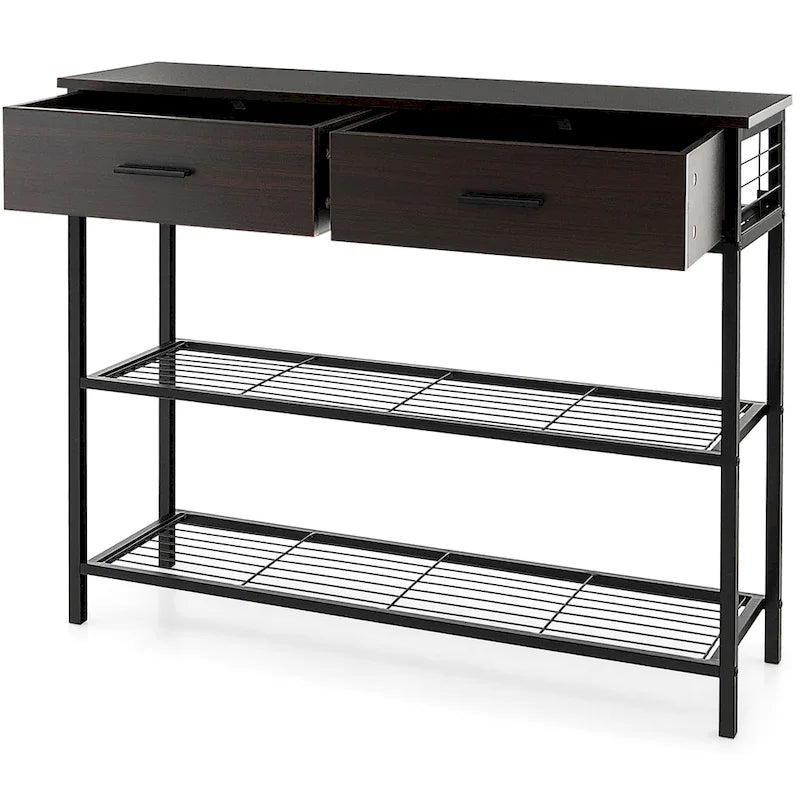 Console Entryway Sofa Table with 2 Drawers for Entrance Living