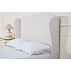 Headboard Upholstered Wingback Platform Bed