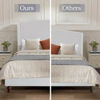 Headboard Upholstered Wingback Platform Bed