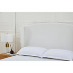 Headboard Upholstered Wingback Platform Bed