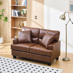 Faux Leather 2 Piece Chair and Sofa Set
