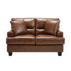 Faux Leather 2 Piece Chair and Sofa Set
