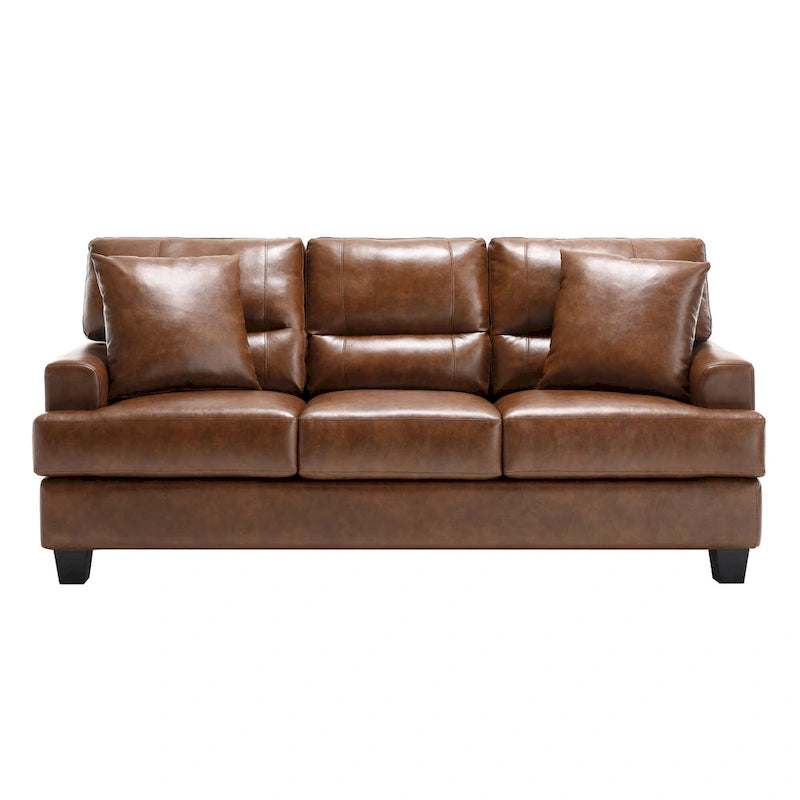 Faux Leather 2 Piece Chair and Sofa Set