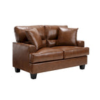 Faux Leather 2 Piece Chair and Sofa Set
