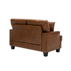 Faux Leather 2 Piece Chair and Sofa Set