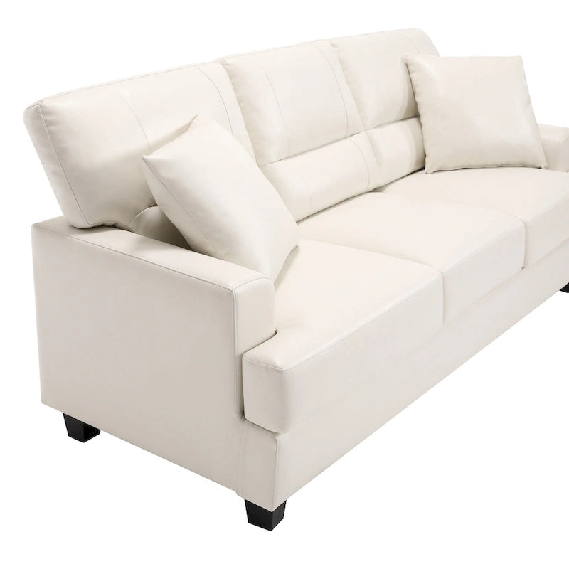 Faux Leather 2 Piece Chair and Sofa Set