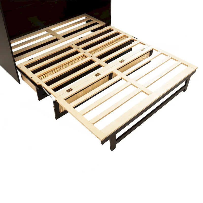 Queen Size Murphy Bed with Storage Functionality