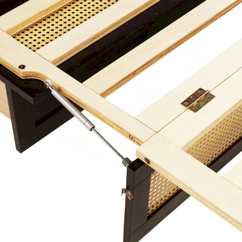 Queen Size Murphy Bed with Storage Functionality