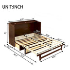 Queen Size Murphy Bed with Storage Functionality