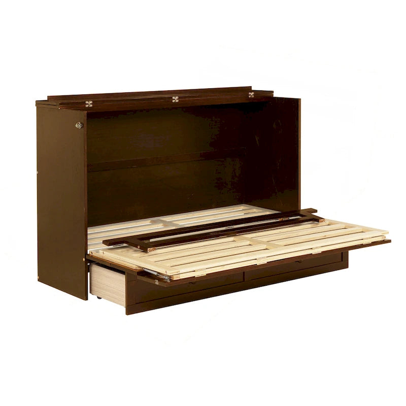 Queen Size Murphy Bed with Storage Functionality