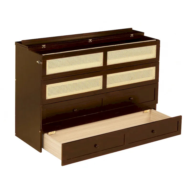 Queen Size Murphy Bed with Storage Functionality