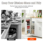 53-inch Large Kitchen Island with Trash Can Storage Cabinet(stool Not Included)
