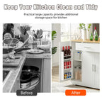 53-inch Large Kitchen Island with Trash Can Storage Cabinet(stool Not Included)