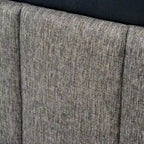 Modern Dark Brown Extended Wall Panel Bed with Reading Lights
