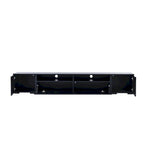 Black 82-Inch TV Stand with Push-Open Doors and LED for TVs up to 90 Inches