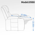 Black Elderly-Friendly Power Lift Recliner Featuring Vibration Massage, Lumbar Heating, USB Port, and Cup Holders