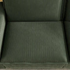 103 Corduroy Modern Classic 4-Seater Sofa with Deep Seat & 4 Pillows