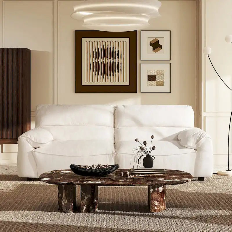 Sorrento 90.5 Chenille Upholstered 2-Piece Modular Sofa