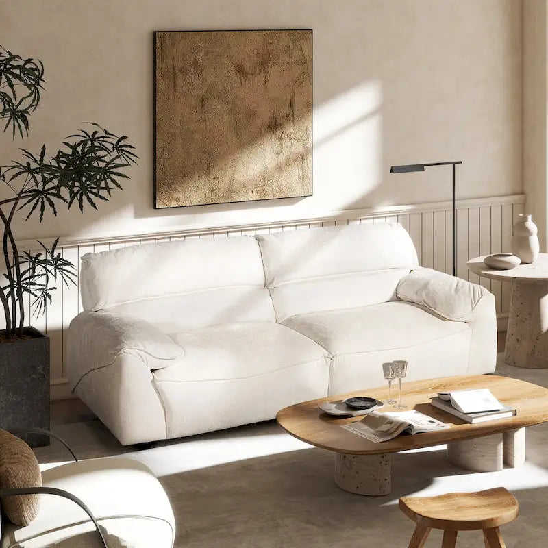 Sorrento 90.5 Chenille Upholstered 2-Piece Modular Sofa