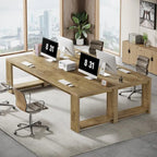 86.6-inch Extra Long Desk Writing Table Large Desk Workstation Desk