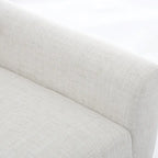 Linen Upholstered Accent Chair Wingback Armchair Set of 2