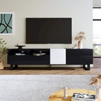 Modern TV Stand Media Console for 80-inch TV with Double Storage Space - 15.00 X 70.90 X 19.70
