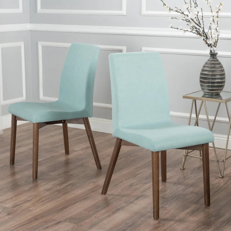 Mid-Century Fabric Dining Chair (set of 2)