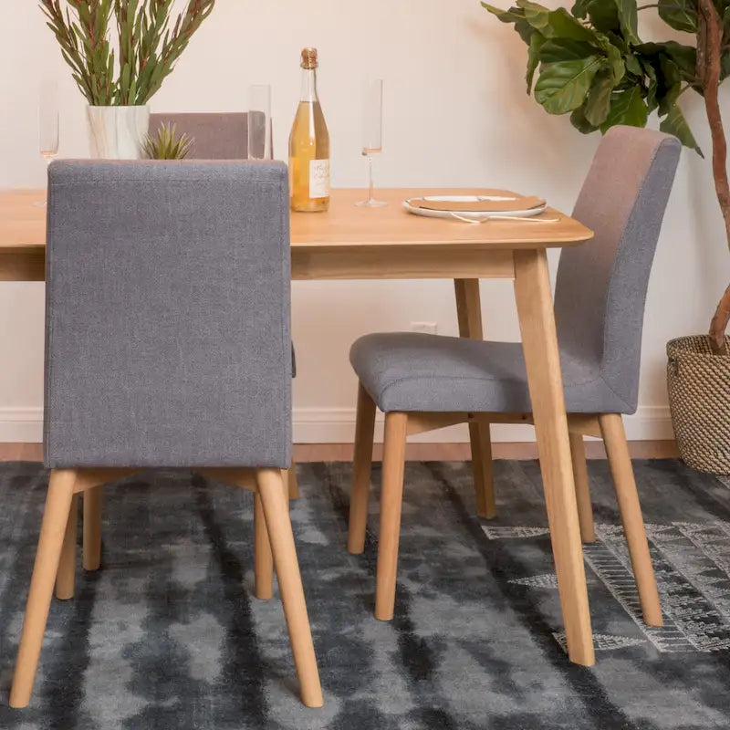 Mid-Century Fabric Dining Chair (set of 2)