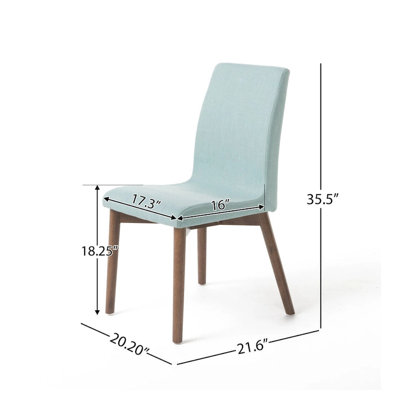 Mid-Century Fabric Dining Chair (set of 2)
