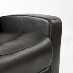 Leather Power Reclining 4-Seat Sofa for Living Room with Console, USB Port, Adjustable Headrest