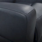 Leather Power Reclining 4-Seat Sofa for Living Room with Console, USB Port, Adjustable Headrest