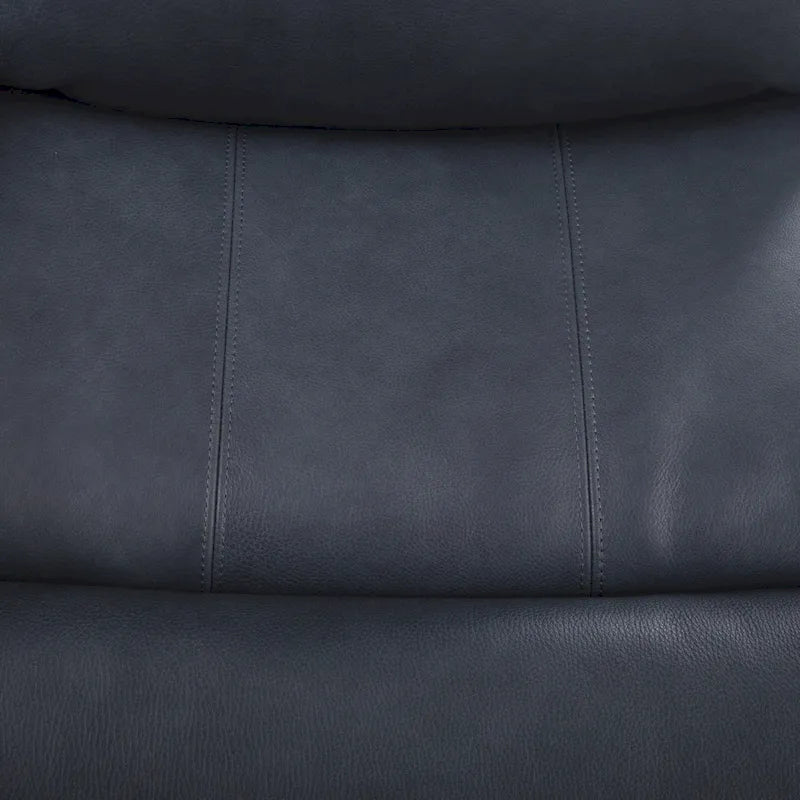 Leather Power Reclining 4-Seat Sofa for Living Room with Console, USB Port, Adjustable Headrest