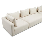 Cream Upholstered 145 Long Sofa