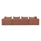 Cream Upholstered 145 Long Sofa