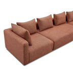 Cream Upholstered 145 Long Sofa