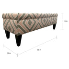 10-button Tufted Storage Bench