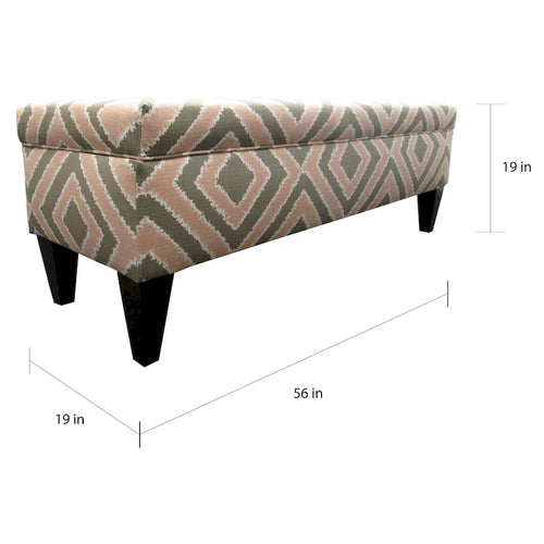 10-button Tufted Storage Bench