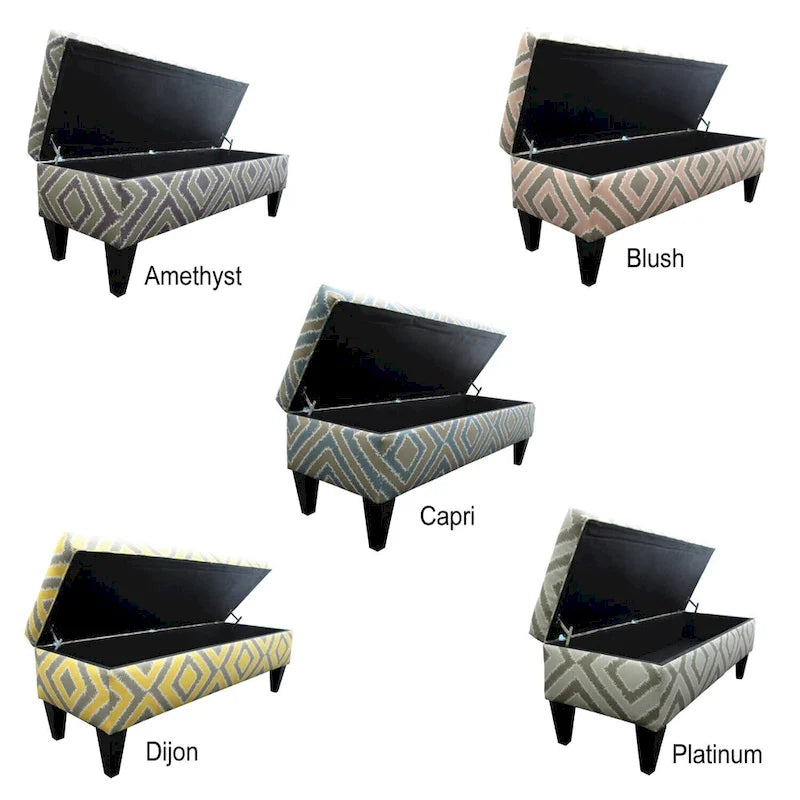 10-button Tufted Storage Bench