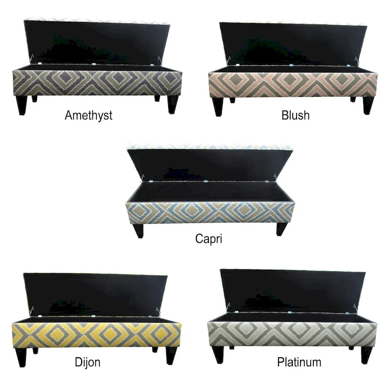 10-button Tufted Storage Bench