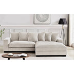 102.4 Wide Corduroy L-Shape Sectional Sofa