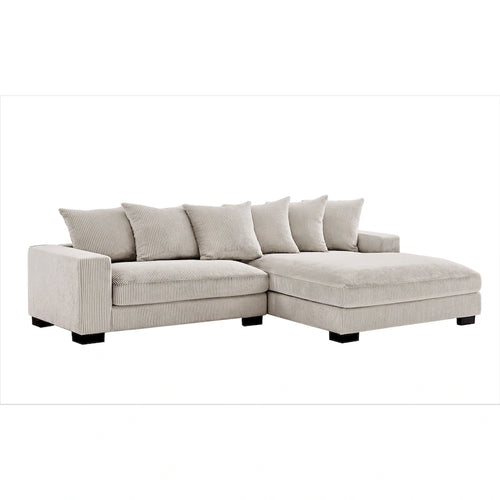 102.4 Wide Corduroy L-Shape Sectional Sofa
