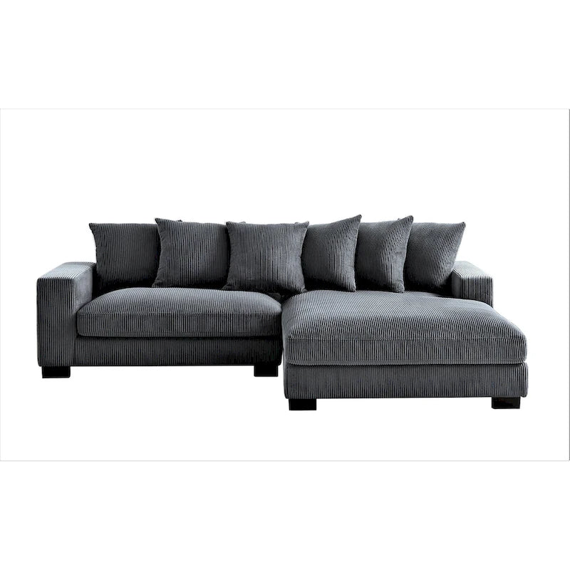 102.4 Wide Corduroy L-Shape Sectional Sofa