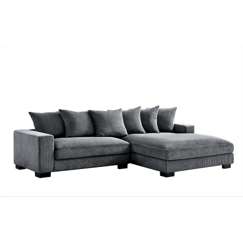 102.4 Wide Corduroy L-Shape Sectional Sofa